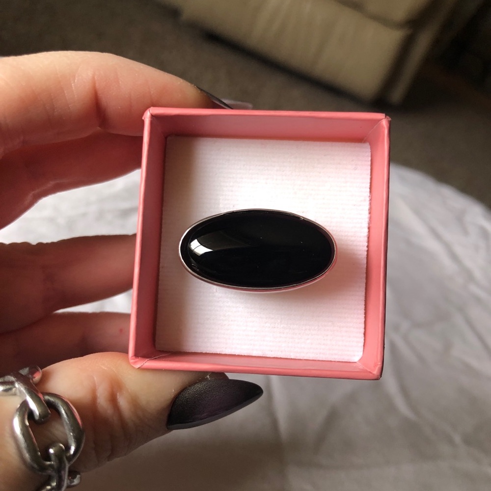 Sterling Silver and Onyx ring
